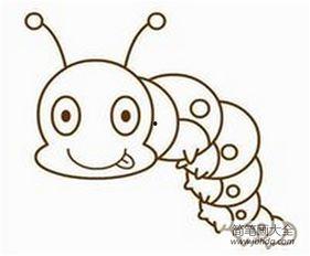 毛毛虫图片大全简笔画,大自然的奇妙蜕变之旅